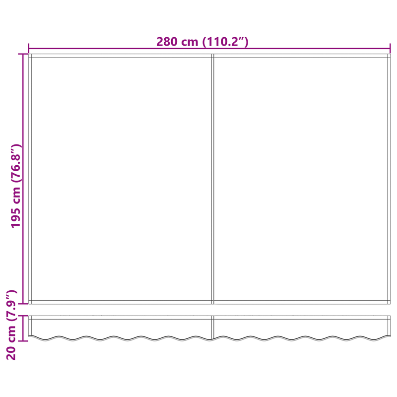 Casa si Gradina - Gradina si terasa - Umbrele si pavilioane - Umbrele - Copertina manuala retractabila cu dungi multicolore 300x250 cm - Infinity.ro