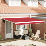 Casa si Gradina - Gradina si terasa - Umbrele si pavilioane - Umbrele - Copertina retractabila automata Rosie 400x300 cm - Infinity.ro