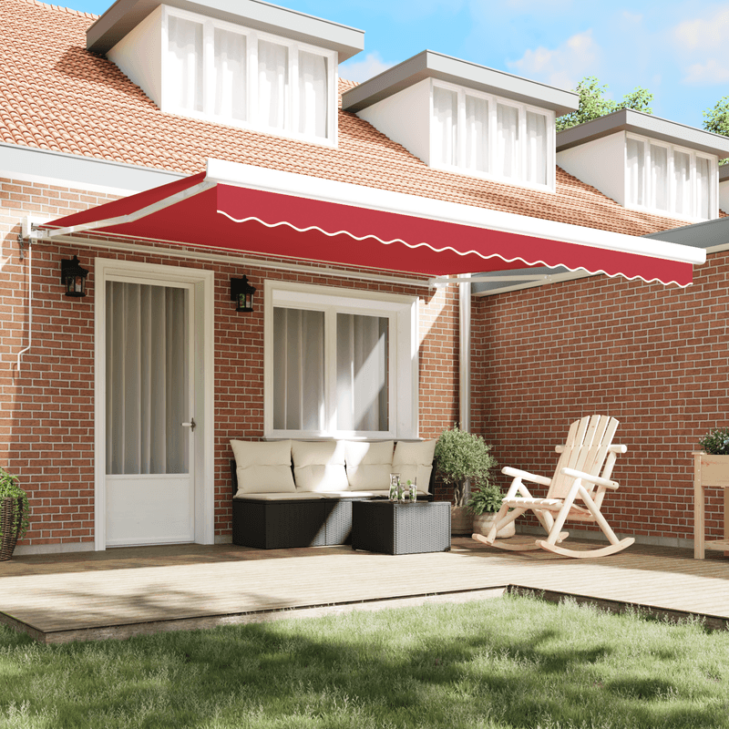 Casa si Gradina - Gradina si terasa - Umbrele si pavilioane - Umbrele - Copertina retractabila automata Rosie 400x300 cm - Infinity.ro