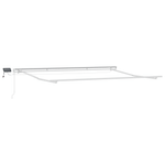 Casa si Gradina - Gradina si terasa - Umbrele si pavilioane - Umbrele - Copertina manuala retractabila cu LED Alb 400x300 cm - Infinity.ro