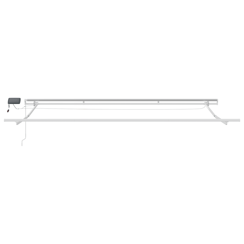 Casa si Gradina - Gradina si terasa - Umbrele si pavilioane - Umbrele - Copertina retractabila manuala  cu LED Bej 500x300 cm - Infinity.ro