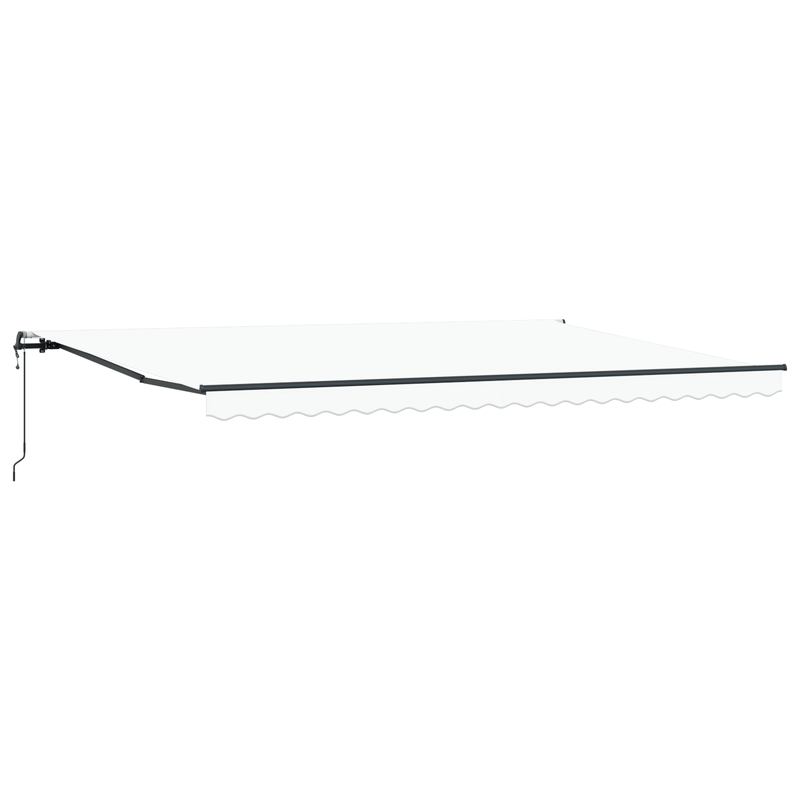 Casa si Gradina - Gradina si terasa - Umbrele si pavilioane - Umbrele - Copertina automata retractabila  Alb 500x350 cm - Infinity.ro
