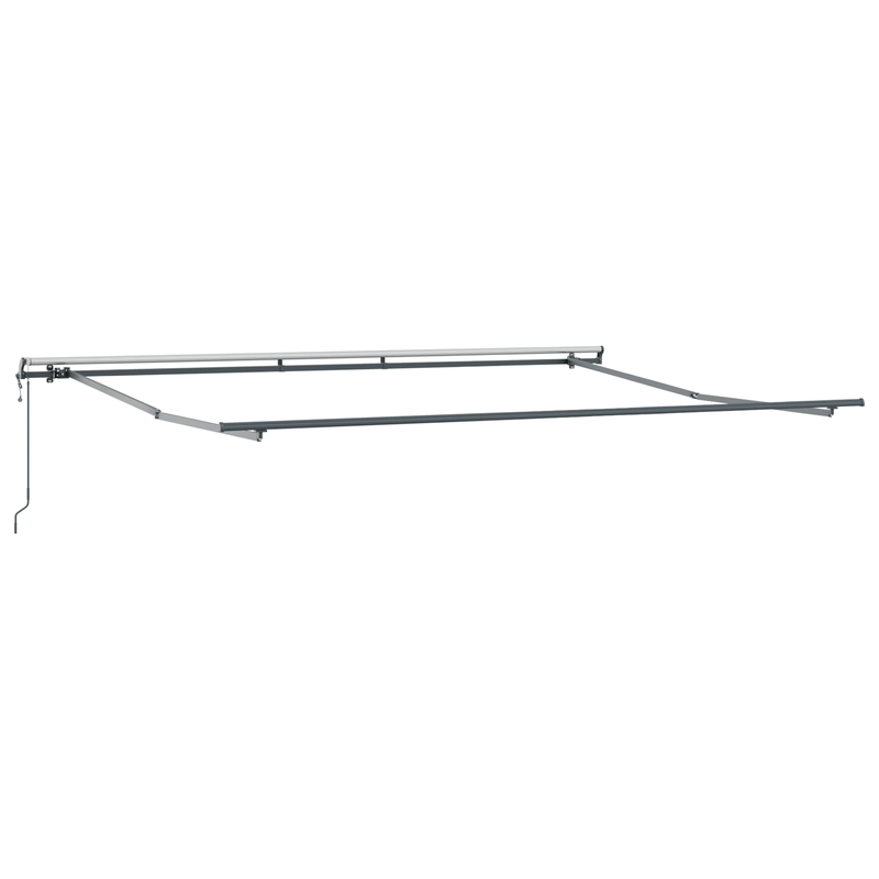 Casa si Gradina - Gradina si terasa - Umbrele si pavilioane - Umbrele - Copertina automata retractabila  Alb 500x350 cm - Infinity.ro