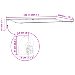 Casa si Gradina - Gradina si terasa - Umbrele si pavilioane - Pavilioane - Marchiza retractabila manuala Portocalie si Alba 600x300 cm - Infinity.ro