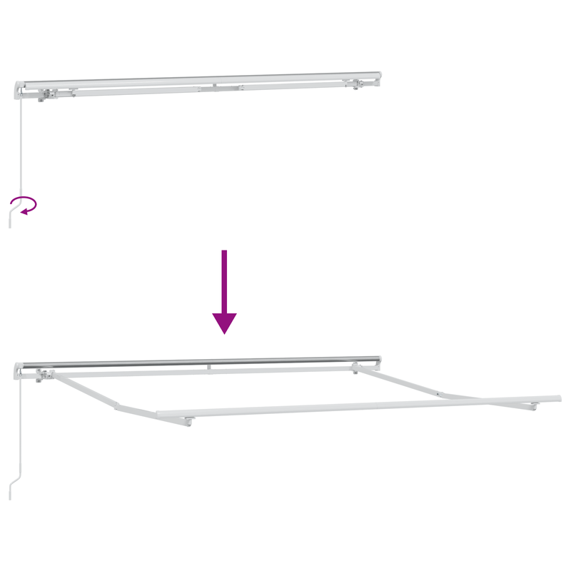 Casa si Gradina - Gradina si terasa - Umbrele si pavilioane - Pavilioane - Marchiza retractabila manuala portocalie si maro 600x300 cm - Infinity.ro