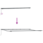 Casa si Gradina - Gradina si terasa - Umbrele si pavilioane - Pavilioane - Marchiza retractabila manuala portocalie si maro 600x350 cm - Infinity.ro