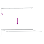 Casa si Gradina - Gradina si terasa - Umbrele si pavilioane - Pavilioane - Marchiza manuala retractabila cu dungi multicolore 600x300 cm - Infinity.ro