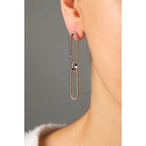 Cercei, Heliophilia, metal, multicolor, diametru 28,8 mm, latime 9,6 mm