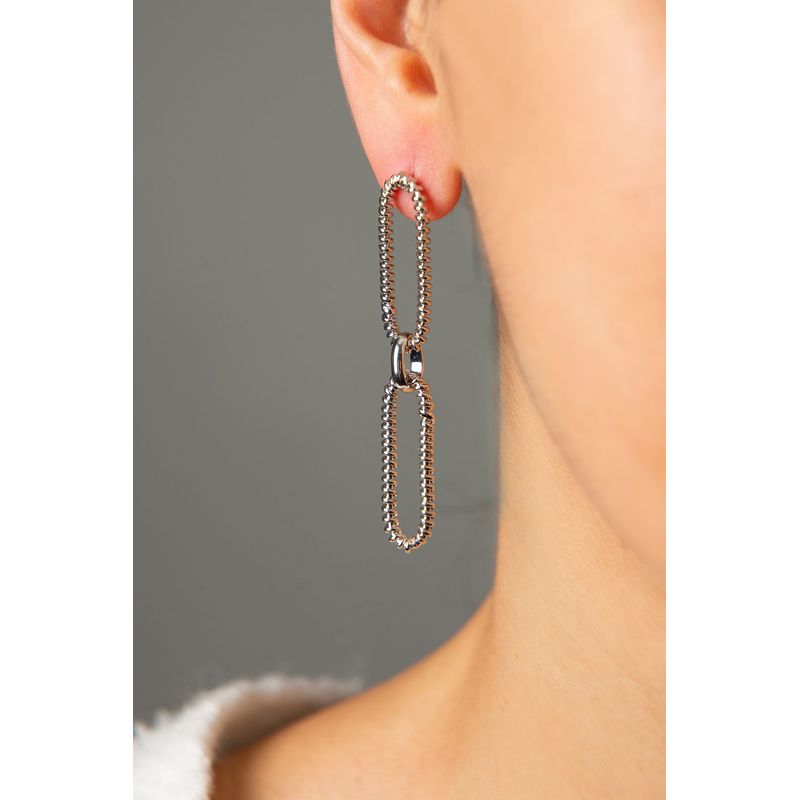 Fashion, accesorii si bijuterii - Femei - Bijuterii femei - Cercei femei - Cercei, Heliophilia, metal, multicolor, diametru 28,8 mm, latime 9,6 mm - Infinity.ro