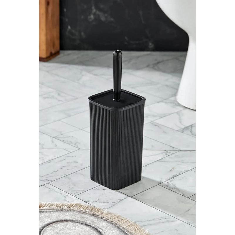 Casa si Gradina - Sanitare - Obiecte sanitare - Accesorii vase de toaleta - Perie de toaleta, L'essentiel Maison, plastic, negru, 17,5x7 cm, 324PTR1130 - Infinity.ro