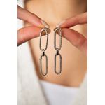 Fashion, accesorii si bijuterii - Femei - Bijuterii femei - Cercei femei - Cercei, Heliophilia, metal, multicolor, diametru 28,8 mm, latime 9,6 mm - Infinity.ro