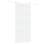 Casa si Gradina - Constructii - Usi interior, exterior si garaj - Usi interior - Usa Glisanta  cu Set de Accesorii Alb 93x202 cm Lemn Masiv de Pin - Infinity.ro