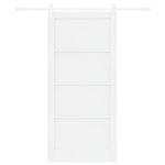 Casa si Gradina - Constructii - Usi interior, exterior si garaj - Usi interior - Usa Glisanta  cu Set de Accesorii Alb 93x202 cm Lemn Masiv de Pin - Infinity.ro