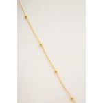 Fashion, accesorii si bijuterii - Femei - Bijuterii femei - Bratari femei - Bratara de glezna, Heliophilia, argint 925, auriu, 24+2 cm - Infinity.ro