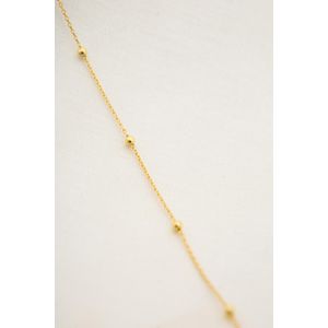 Bratara de glezna, Heliophilia, argint 925, auriu, 24+2 cm