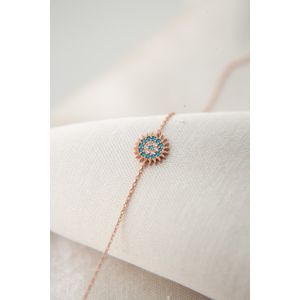 Bratara, Heliophilia, argint 925, multicolor, zirconiu, 17 cm (+3 cm extensie), 938ELS2105