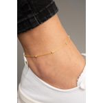 Fashion, accesorii si bijuterii - Femei - Bijuterii femei - Bratari femei - Bratara de glezna, Heliophilia, argint 925, auriu, 24+2 cm - Infinity.ro