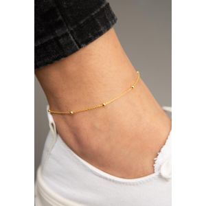 Bratara de glezna, Heliophilia, argint 925, auriu, 24+2 cm