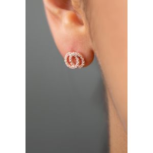 Cercei, Heliophilia, femei, multicolor, argint 925, 10x7,4 mm