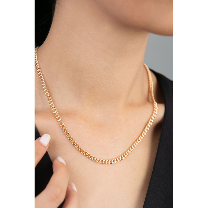 Fashion, accesorii si bijuterii - Femei - Bijuterii femei - Coliere femei - Colier metalic, Heliophilia, auriu, 40+5 cm, 948ELK2113 - Infinity.ro