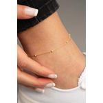 Fashion, accesorii si bijuterii - Femei - Bijuterii femei - Bratari femei - Bratara de glezna, Heliophilia, argint 925, auriu, 24+2 cm - Infinity.ro