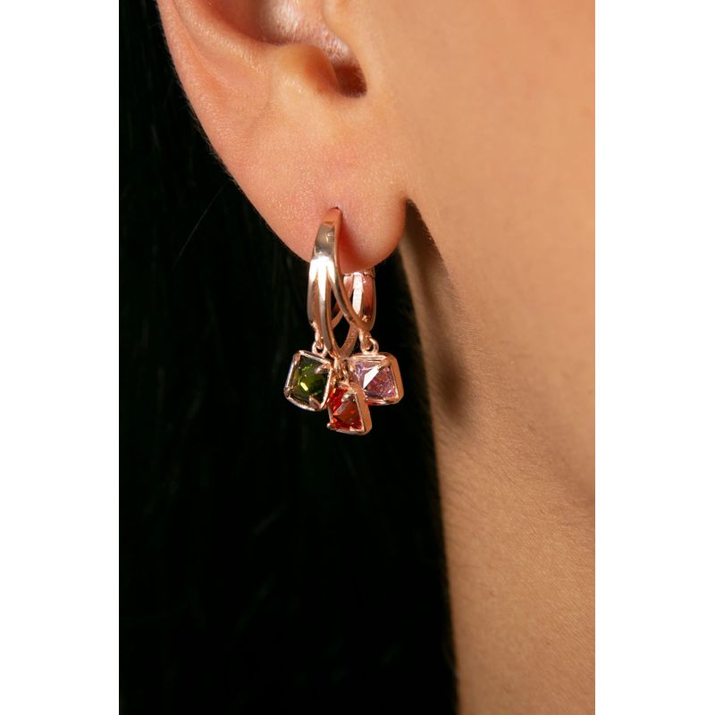 Fashion, accesorii si bijuterii - Femei - Bijuterii femei - Cercei femei - Cercei, Heliophilia, argint 925, rose gold, femei - Infinity.ro