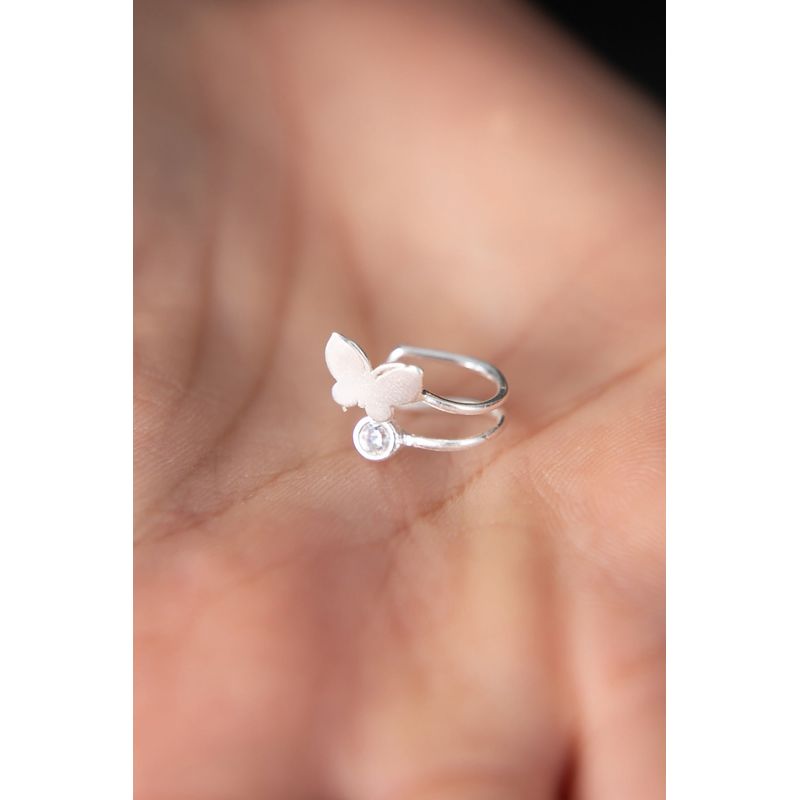 Fashion, accesorii si bijuterii - Femei - Bijuterii femei - Cercei femei - Cercel cartilaj, Heliophilia, argint 925, multicolor, antialergic, 938ELS4142 - Infinity.ro