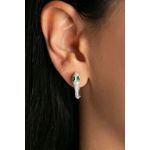 Fashion, accesorii si bijuterii - Femei - Bijuterii femei - Cercei femei - Cercei, Heliophilia, argint 925, argintiu, diametru 2,3 cm, antialergic - Infinity.ro