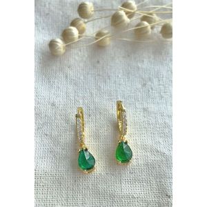 Cercei, Heliophilia, dama, aurii, argint 925, diametru 1,3 cm, pandantiv 1,8 cm