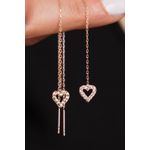 Fashion, accesorii si bijuterii - Femei - Bijuterii femei - Cercei femei - Cercei, Heliophilia, dama, multicolor, 12.3 cm, argint 925, zirconiu - Infinity.ro