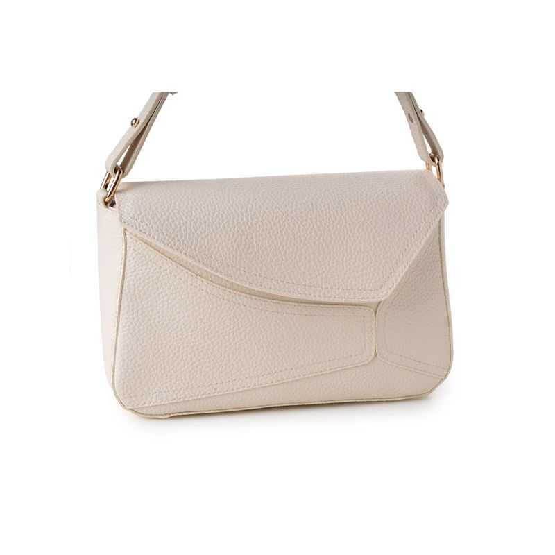 Fashion, accesorii si bijuterii - Femei - Accesorii femei - Genti si rucsacuri femei - Geanta de umar, Lucky Bees, dama, crem, 28x10x17 cm, piele polivinilica - Infinity.ro