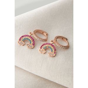 Cercei, Heliophilia, argint 925, rose gold, antialergic, 938ELS4621