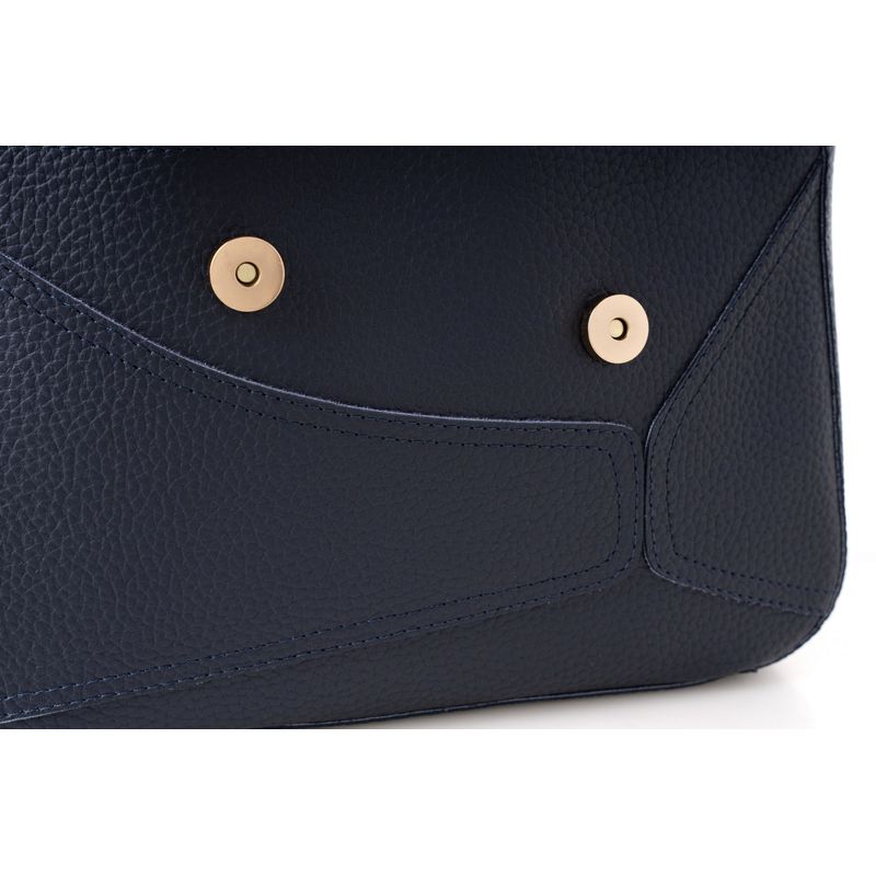 Fashion, accesorii si bijuterii - Femei - Accesorii femei - Genti si rucsacuri femei - Geanta de umar, Lucky Bees, dama, albastru inchis, 28x10x17 cm, piele polivinilica - Infinity.ro
