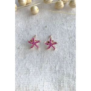 Cercei, Heliophilia, femei, argint 925, rose, antialergic