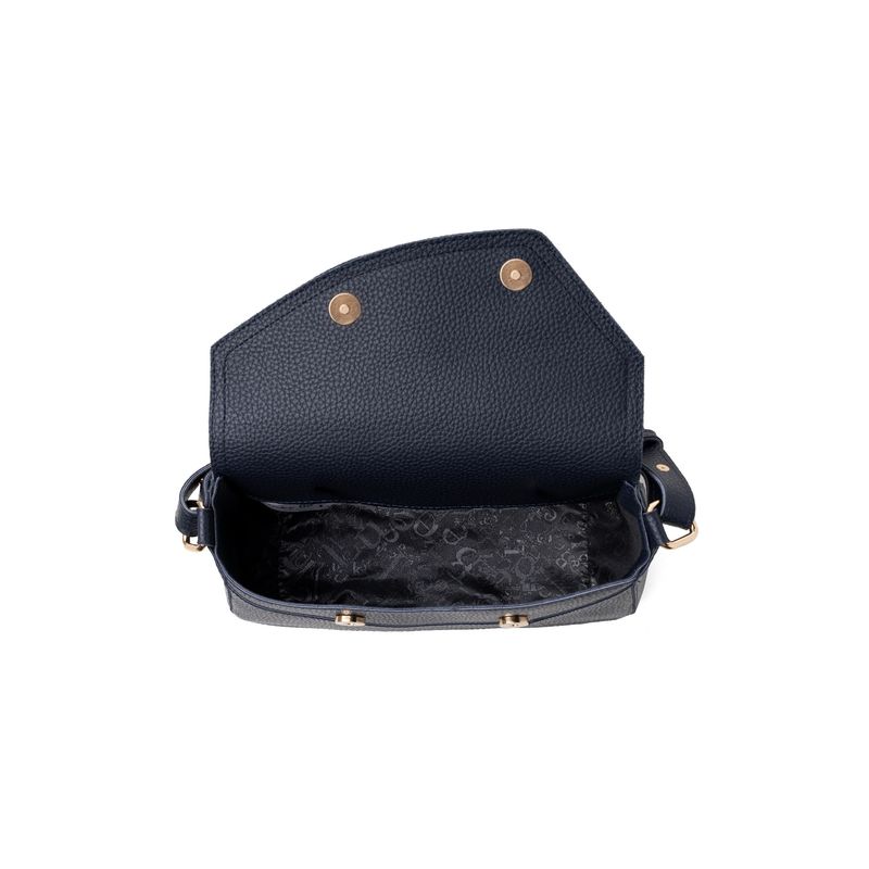 Fashion, accesorii si bijuterii - Femei - Accesorii femei - Genti si rucsacuri femei - Geanta de umar, Lucky Bees, dama, albastru inchis, 28x10x17 cm, piele polivinilica - Infinity.ro