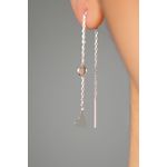 Fashion, accesorii si bijuterii - Femei - Bijuterii femei - Cercei femei - Cercei, Heliophilia, argint 925, argintiu, antialergic, 938ELS3974 - Infinity.ro