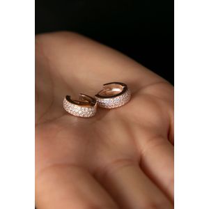 Cercei, Heliophilia, femei, aur roz, argint 925, antialergic, 938ELS4535