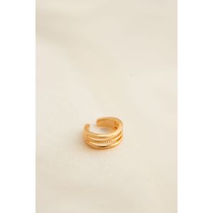 Cercei, Heliophilia, metal, multicolor, zirconiu, diametru 1 cm