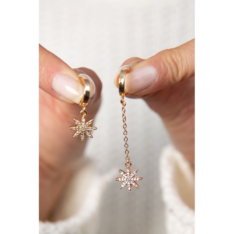 Fashion, accesorii si bijuterii - Femei - Bijuterii femei - Cercei femei - Cercei, Heliophilia, dama, multicolor, metal, diametru 12 mm, lungime pandantiv 10.7 mm - Infinity.ro