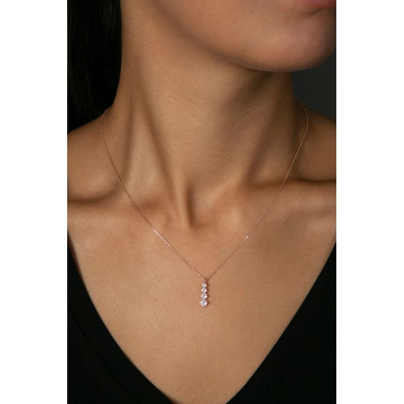 Fashion, accesorii si bijuterii - Femei - Bijuterii femei - Coliere femei - Colier, Heliophilia, argint 925, aur roz, 2.07 g, 938ELS5898 - Infinity.ro