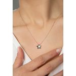 Fashion, accesorii si bijuterii - Femei - Bijuterii femei - Coliere femei - Colier, Heliophilia, argint 925, multicolor, lant 43 cm, pandantiv piatra sticla - Infinity.ro