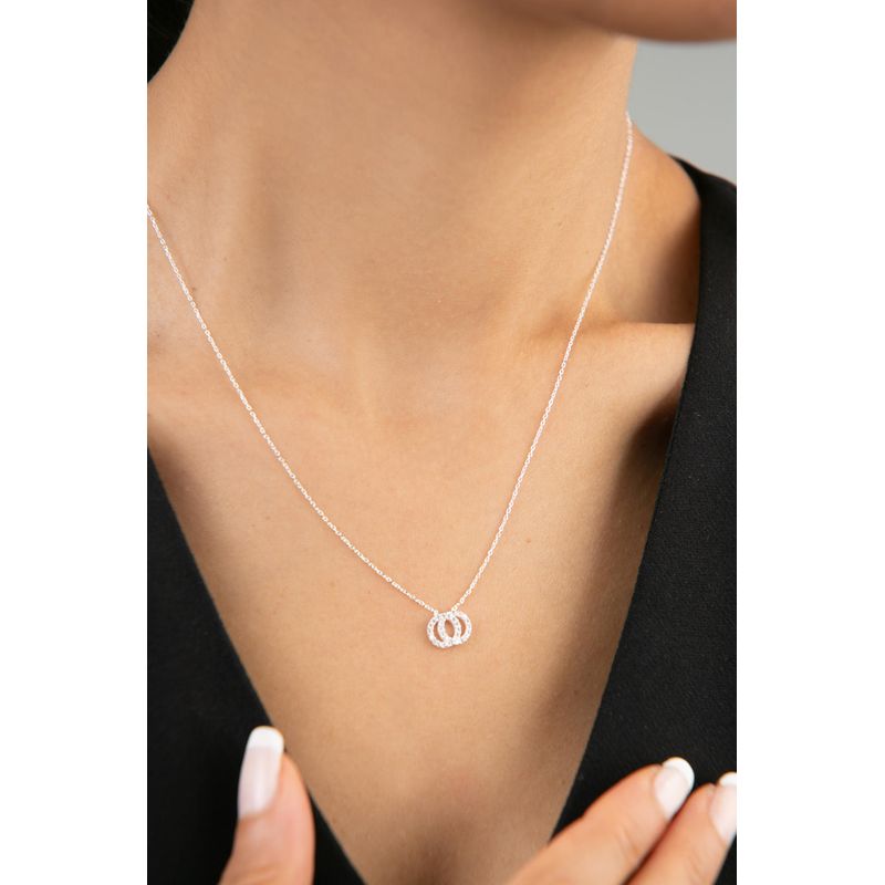 Fashion, accesorii si bijuterii - Femei - Bijuterii femei - Coliere femei - Colier, Heliophilia, argint 925, multicolor, lungime lant 42+3 cm, pandantiv 10 mm, 938ELS5226 - Infinity.ro