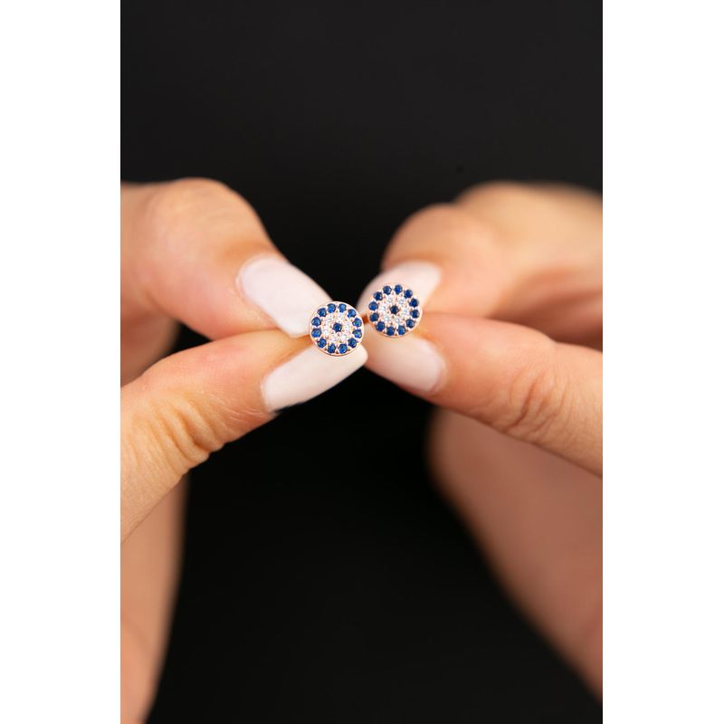 Fashion, accesorii si bijuterii - Femei - Bijuterii femei - Cercei femei - Cercei, Heliophilia, argint 925, multicolor, zirconiu, 11.6 mm - Infinity.ro