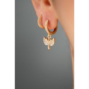 Cercei, Heliophilia, femei, multicolor, metal, zirconiu, diametru 12,5 mm