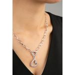 Fashion, accesorii si bijuterii - Femei - Bijuterii femei - Coliere femei - Colier, Heliophilia, metal, argintiu, lungime lant 40+5 cm, 948ELK2190 - Infinity.ro