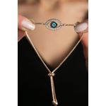 Fashion, accesorii si bijuterii - Femei - Bijuterii femei - Bratari femei - Bratara, Heliophilia, metal, multicolor, lungime reglabila, 24 cm, 948ELK1193 - Infinity.ro