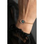 Fashion, accesorii si bijuterii - Femei - Bijuterii femei - Bratari femei - Bratara, Heliophilia, metal, multicolor, lungime reglabila, 24 cm, 948ELK1193 - Infinity.ro