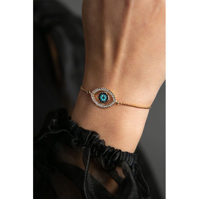 Fashion, accesorii si bijuterii - Femei - Bijuterii femei - Bratari femei - Bratara, Heliophilia, metal, multicolor, lungime reglabila, 24 cm, 948ELK1193 - Infinity.ro
