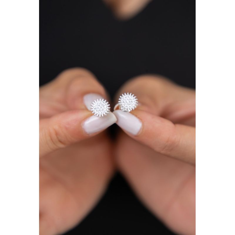 Fashion, accesorii si bijuterii - Femei - Bijuterii femei - Cercei femei - Cercei, Heliophilia, argint 925, multicolor, lungime 11 mm - Infinity.ro