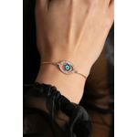 Fashion, accesorii si bijuterii - Femei - Bijuterii femei - Bratari femei - Bratara, Heliophilia, metal, multicolor, lungime reglabila, 24 cm, 948ELK1193 - Infinity.ro